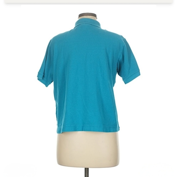 LACOSTE Aqua Marine Cotton Button Polo - Picture 2 of 6